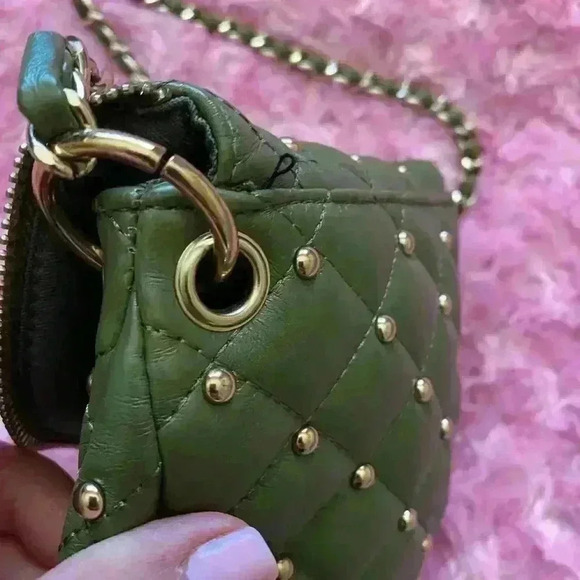 Women's Crossbody Small Green Bag Poppie Jones Excellent condition - Picture 9 of 12